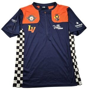 Las Vegas Aviators Shirt Mens XL Navy Orange MILB Baseball Polo 1/4 Zip